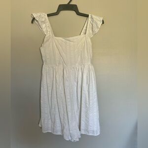 American Eagle Outfitters White Textured Romper